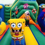 Tobogan hinchable bob esponja