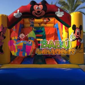 Tobogán Disney en Babu Animaciones.Castillo Hinchable Disney para Fiestas