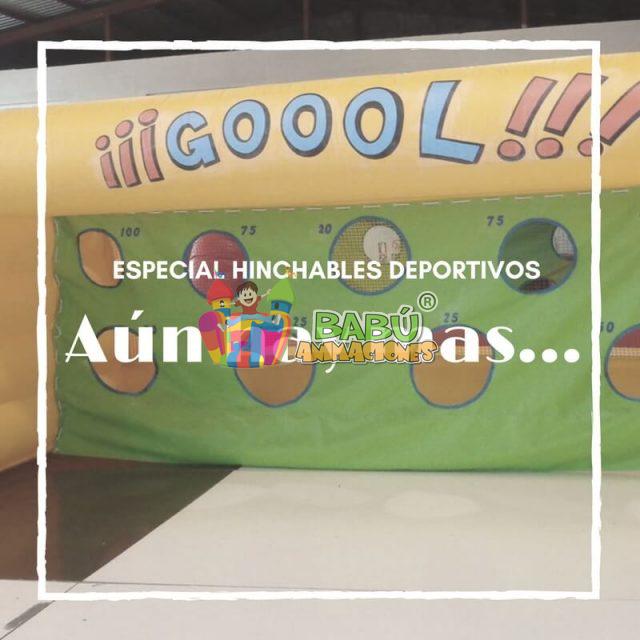 Alquiler de castillos hinchables certificados de fútbol