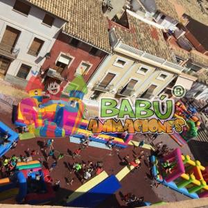 Fiesta acuatica de castillos hinchables