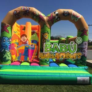 Alquiler castillo hinchable combo selva-1