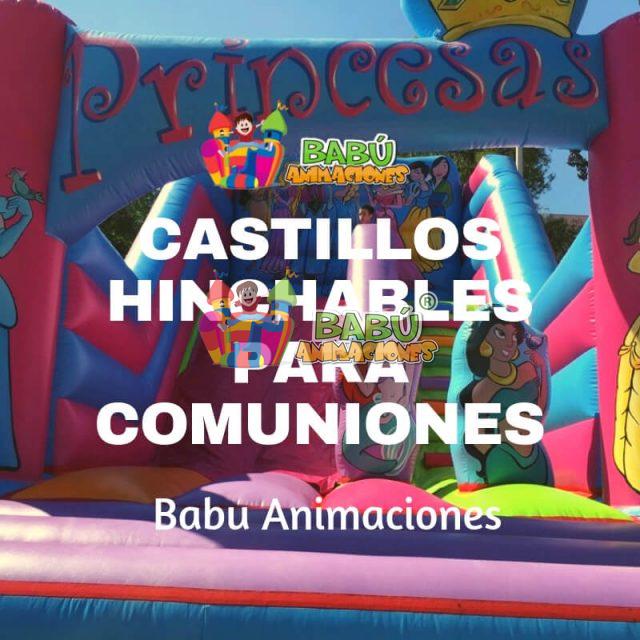 Castillo hinchable de Princesas para comuniones.