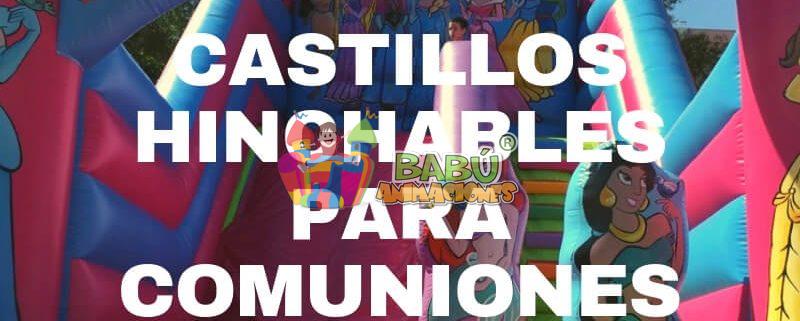 Castillo hinchable de Princesas para comuniones.