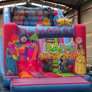 Hinchables de princesas con tobogan