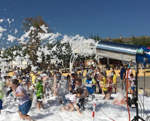 Alquiler del cañón de Espuma. Super fiesta de la espuma con Babu Animaciones