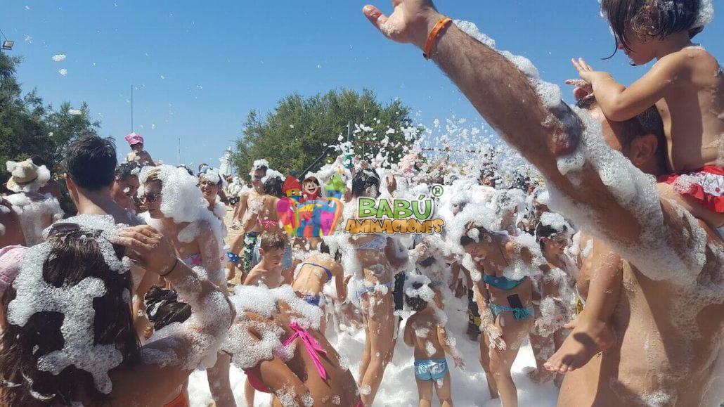 Fiesta de la Espuma en Alicante. Cañon de Espuma