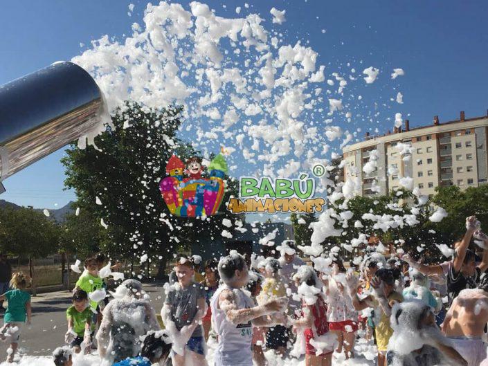 Fiesta espuma fin de curso Fiestas de fin de curso divertidas