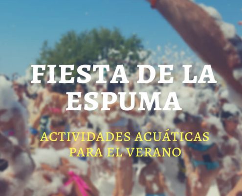 Fiesta de la espuma en Alicante.