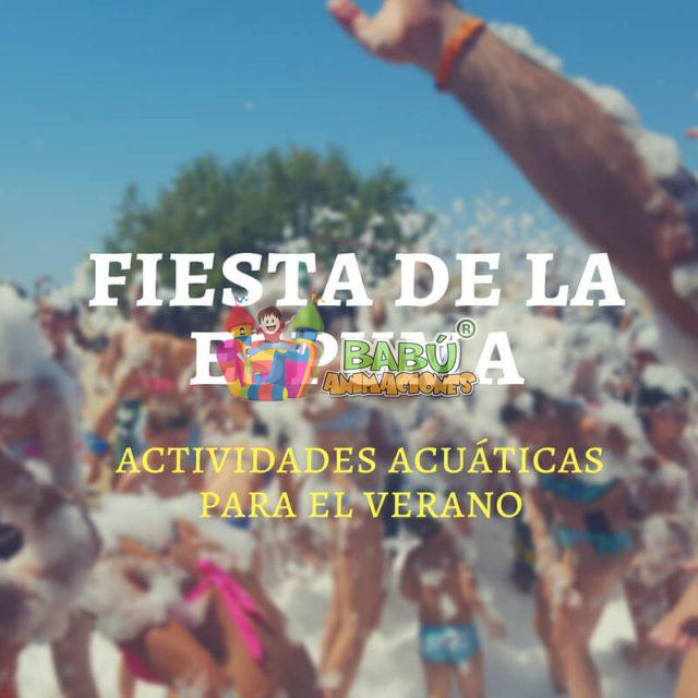 Fiesta de la espuma en Alicante.