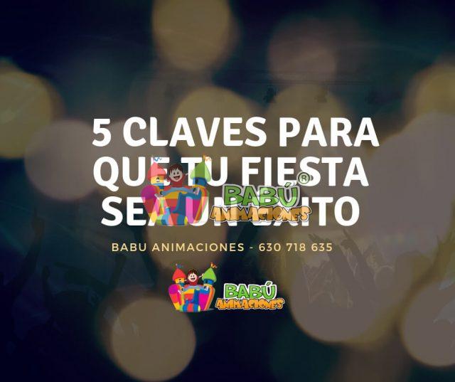 5 claves para que tu fiesta de cumpleaños sea un éxito.