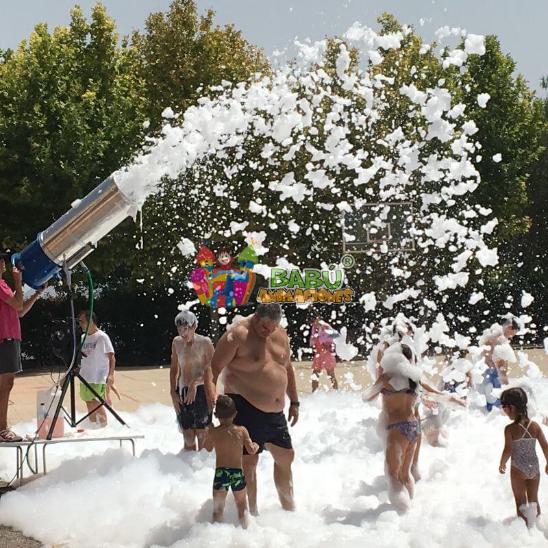 Fiesta de la espuma para niños