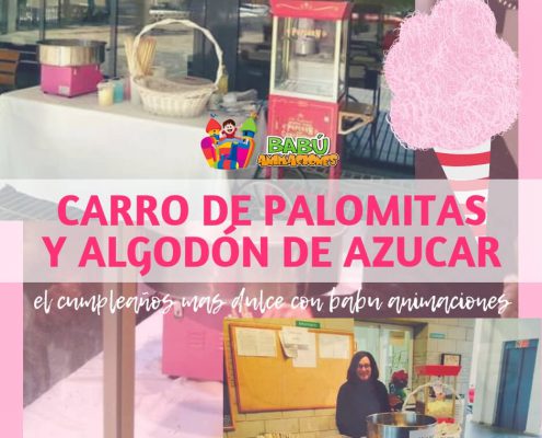 Alquiler de algodón de azúcar y carrito de palomitas en Alicante.