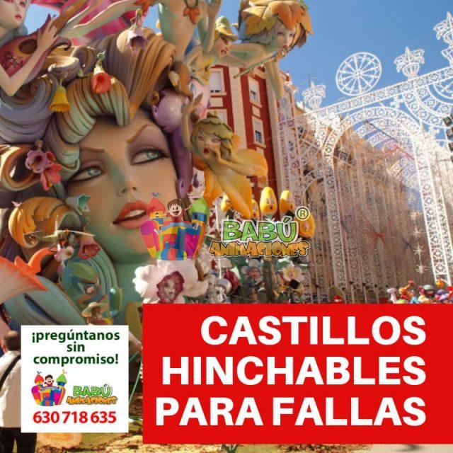 Castillos hinchables para Fallas. Hinchables en Fallas de Valencia