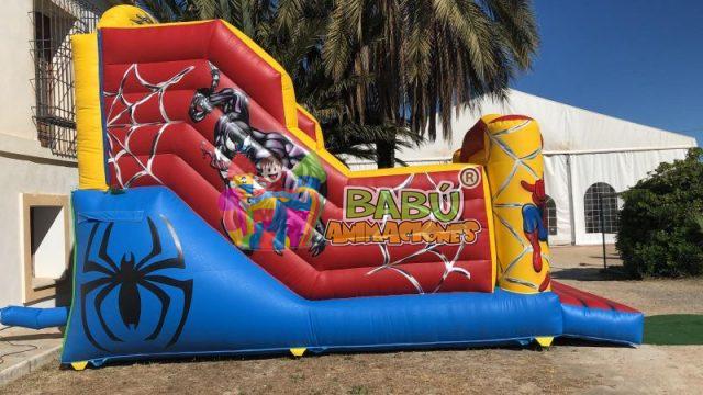 Hinchable de Spiderman para fiestas de cumpleaños