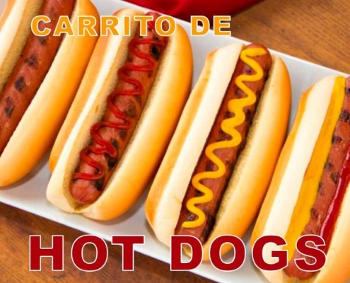 Alquiler de carrito de Hot Dogs y Mini Hamburguesas