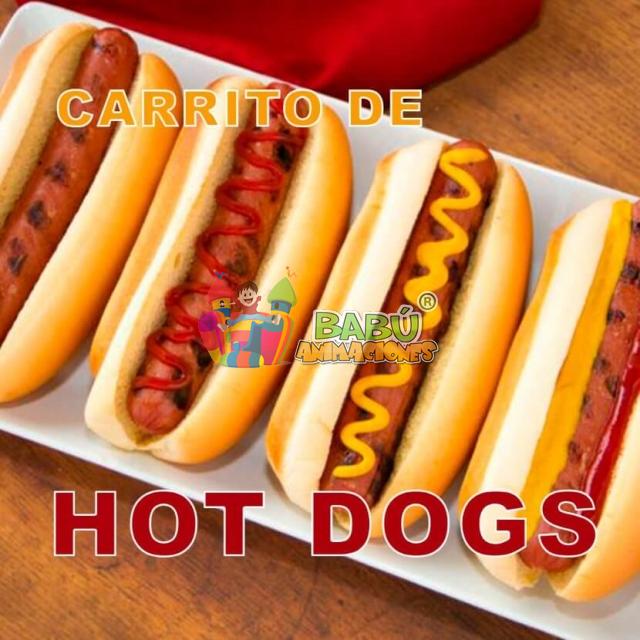 Alquiler de carrito de Hot Dogs y Mini Hamburguesas