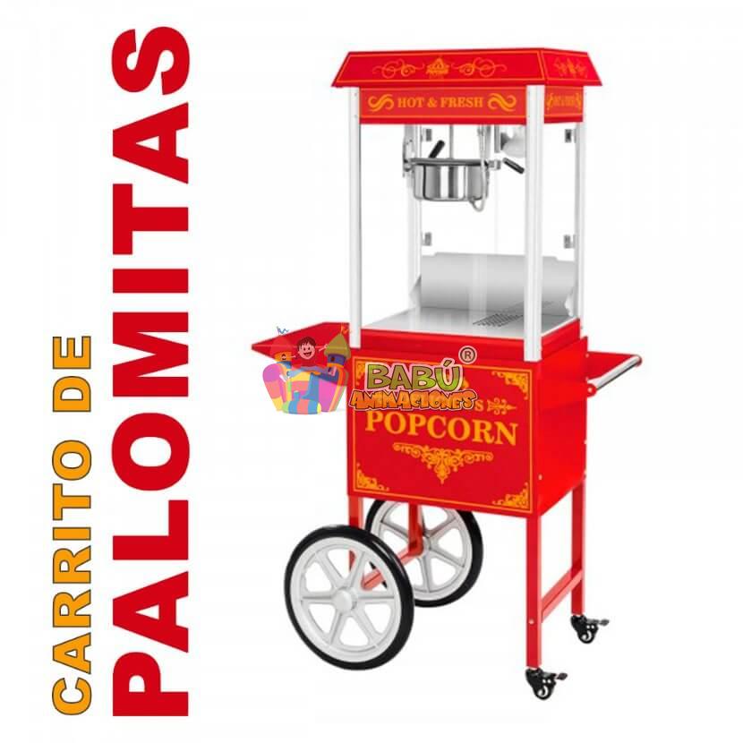 Alquiler de carrito de palomitas en Alicante.