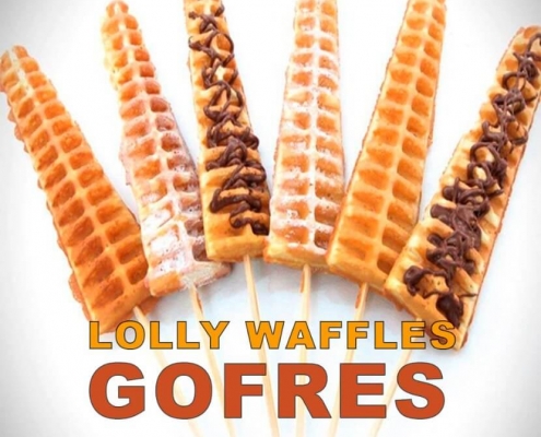 Lolly Waffles para fiestas