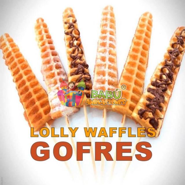 Lolly Waffles para fiestas