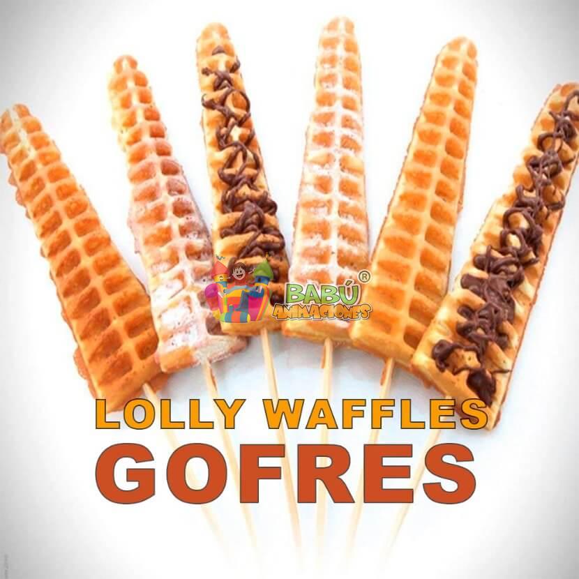 Lolly Waffles para fiestas