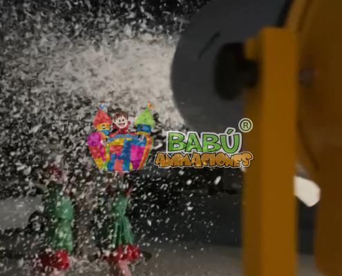 Alquila tu cañon de nieve artificial en navidad